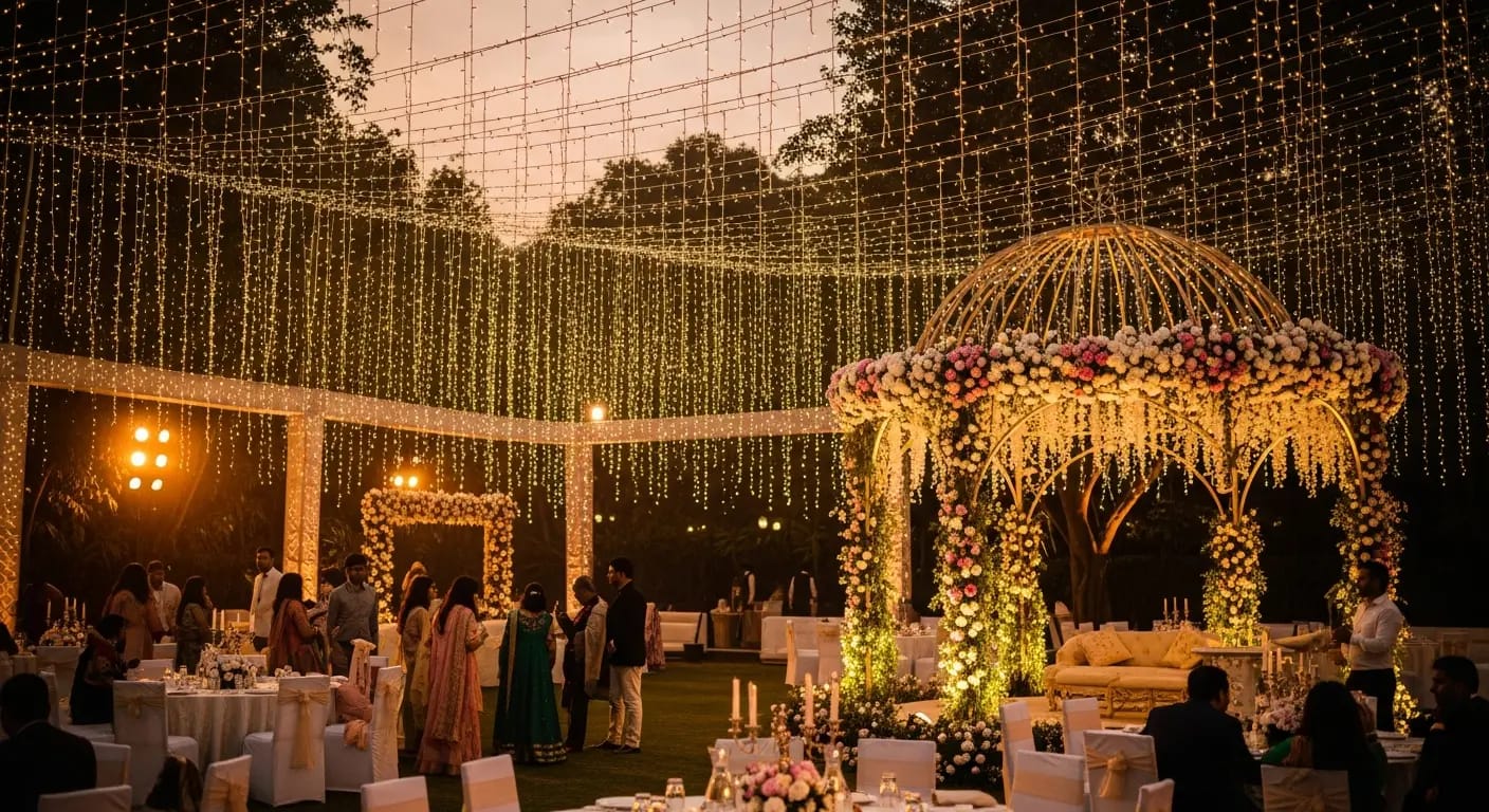 Outdoor Wedding Venues Delhi NCR | CosmicWedding.ai 

